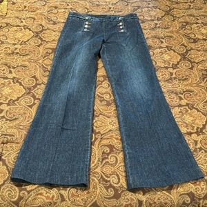Theory wide leg sailor pants size 4